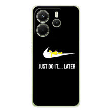 Чехол с логотипом Найк на Xiaomi Redmi Note 14 4G (Global version) – Nike just do it