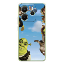 Печатный чехол с принтом Шрек для Xiaomi Redmi Note 14 4G (Global version) – Шрек персонажи