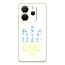 Чехол с украинским гербом на Xiaomi Redmi Note 14 4G (Global version) – Герб с гимном Украины