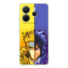 Купить Чехлы на телефон с принтом Anime для Xiaomi Redmi Note 14 4G (Global version) (Naruto Vs Sasuke)