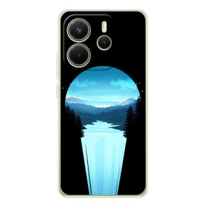 Летний Чехол на Xiaomi Redmi Note 14 4G (Global version) – Синий Водопад
