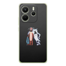 Мультяшный принт на Чехол для Шiaomi Редми Нот 14 4G  (Глобальная версия) (Шо, опять)