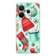 Новогодние Чехлы для Xiaomi Redmi Note 14 4G (Глобальная версия) (VPrint) – Одежда НГ