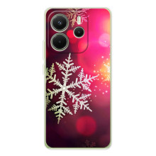 Новогодние Чехлы для Xiaomi Redmi Note 14 4G (Глобальная версия) (VPrint) – Снежинка
