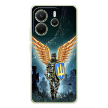 Патриотический Чехол для Xiaomi Redmi Note 14 4G (Global version) (ЗСУ з крильями)