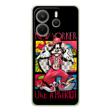 Популярные Чехлы с картинками для Xiaomi Redmi Note 14 4G (Глобальная версия) (Мультяшный Волк)