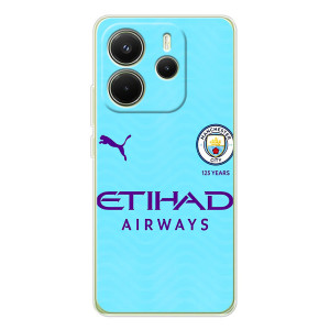 Силіконові Чохли з принтом Футбол на Xiaomi Redmi Note 14 4G (Global version) – Man City