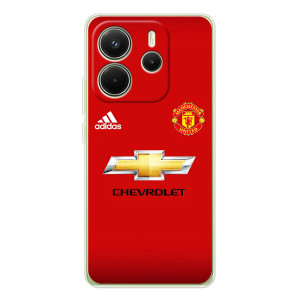Силіконові Чохли з принтом Футбол на Xiaomi Redmi Note 14 4G (Global version) – Man United