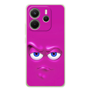 Силиконовые Чехлы (смешные стикеры) для Xiaomi Redmi Note 14 4G (Global version) – Хитрая мордочка