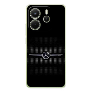 Силиконовый бампер с картинкой машины на Xiaomi Redmi Note 14 4G (Global version) (Mercedes)