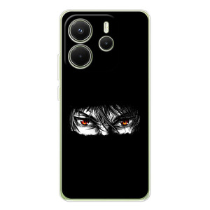 Силіконові чохлі з очіма Anime для xaomi Redmi Note 14 4G (Глóб熬 версія) – Аніме очі