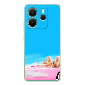 Силиконовый Чехол Барби Фильм на Xiaomi Redmi Note 14 4G (Global version) (Барби и Кен)