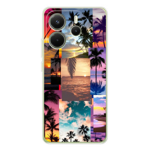 Силиконовый чехол с КАРТИНКАМИ лето для Xiaomi Redmi Note 14 4G (Global version) (AlphaPrint)