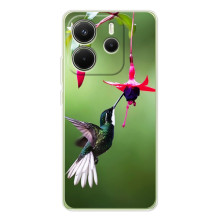 Силиконовый чехол с птичкой на Xiaomi Redmi Note 14 4G (Global version) (Калибри)