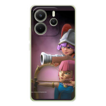 Чехол з героями Клеш Рояль для Xiaomi Redmi Note 14 4G (Global version) (Три мушкетёра)