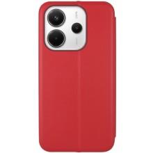 Кожаный чехол-книжка Classy для Xiaomi Redmi Note 14 4G (Int. version) – Красный