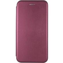 Кожаный чехол-книжка Classy для Xiaomi Redmi Note 14 4G (Int. version) – Бордовый