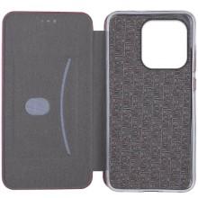 Кожаный чехол-книжка Classy для Xiaomi Redmi Note 14 4G (Int. version) – Бордовый