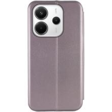 Кожаный чехол-книжка Classy для Xiaomi Redmi Note 14 4G (Int. version) – Серый