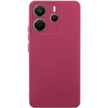 Чехол TPU GETMAN Liquid Silk Full Camera для Xiaomi Redmi Note 14 4G (Int. version) – Бордовый