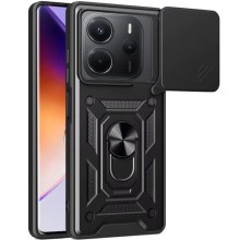 Ударостійкий чохол Camshield Serge Ring для Xiaomi Redmi Note 14 4G (Int. version) – Чорний