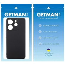 Чохол TPU GETMAN Liquid Silk Full Camera для Xiaomi Redmi Note 14 4G (Int. version) – Чорний