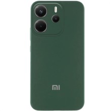 Чохол Silicone Cover Lakshmi Full Camera (AA) with logo для Xiaomi Redmi Note 14 4G (Int. version) – Зелений