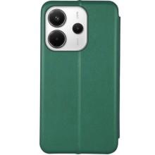 Кожаный чехол-книжка Classy для Xiaomi Redmi Note 14 4G (Int. version) – Зеленый