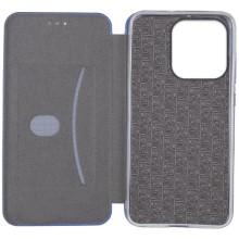 Кожаный чехол-книжка Classy для Xiaomi Redmi Note 14 4G (Int. version) – Синий