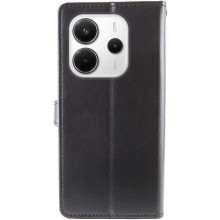 Кожаный чехол-книжка GETMAN Gallant (PU) для Xiaomi Redmi Note 14 4G (Int. version) – Черный