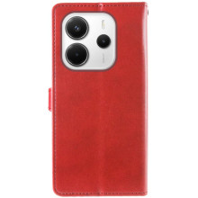 Кожаный чехол-книжка GETMAN Gallant (PU) для Xiaomi Redmi Note 14 4G (Int. version) – Красный