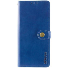 Кожаный чехол-книжка GETMAN Gallant (PU) для Xiaomi Redmi Note 14 4G (Int. version) – Синий