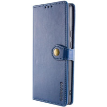 Кожаный чехол-книжка GETMAN Gallant (PU) для Xiaomi Redmi Note 14 4G (Int. version) – Синий