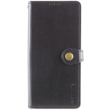 Кожаный чехол-книжка GETMAN Gallant (PU) для Xiaomi Redmi Note 14 4G (Int. version) – Черный