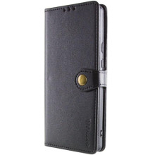 Кожаный чехол-книжка GETMAN Gallant (PU) для Xiaomi Redmi Note 14 4G (Int. version) – Черный