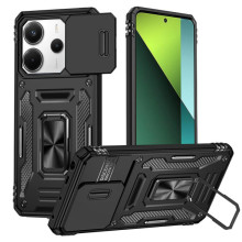 Ударостійкий чохол Camshield Army Ring для Xiaomi Redmi Note 14 4G (Int. version) / 14 5G – Чорний