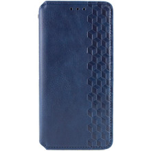 Шкіряний чохол-книжка GETMAN Cubic (PU) для Xiaomi Redmi Note 14 4G (Int. version) – Синій
