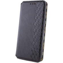Шкіряний чохол-книжка GETMAN Cubic (PU) для Xiaomi Redmi Note 14 4G (Int. version) – Чорний