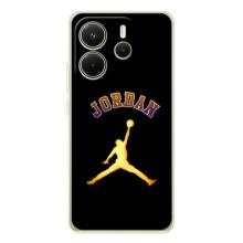 Чохли для Xiaomi Redmi Note 14 4G - з картинкою JORDAN (AlphaPrint) (Jordan Gold)