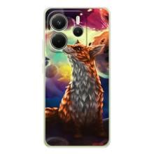 Чохли з картинкою Лисичка для Xiaomi Redmi Note 14 4G (VPrint) (Лисичка в космосі)