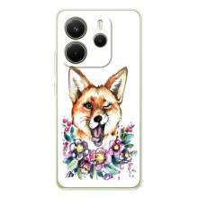 Чохли з картинкою Лисичка для Xiaomi Redmi Note 14 4G (VPrint) (Весела лисичка)