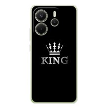 Чохол (Корона на чорному фоні) для Редмі Нот 14 4G – KING