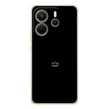 Чехол (Корона на чёрном фоне) для Редми Нот 14 4G (Мини корона)