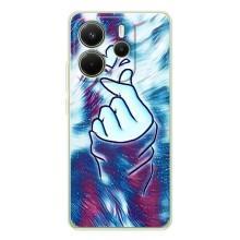 Чохол з принтом для Xiaomi Redmi Note 14 4G (AlphaPrint - Знак сердечка)
