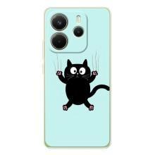 Чохол з принтом для Xiaomi Redmi Note 14 4G (AlphaPrint) Модні коти (Падаючий кіт)