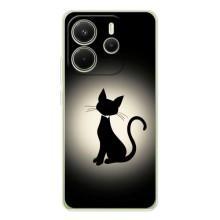 Чохол з принтом для Xiaomi Redmi Note 14 4G (AlphaPrint) Модні коти (Силует котика)