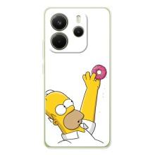 Чjхол з Сімпсонами для Xiaomi Redmi Note 14 4G (VPrint) (Гомер з пончиком)
