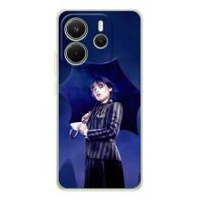 Чохли Венсдей на Xiaomi Redmi Note 14 4G Уенсдей (AlphaPrint) (Венздей з парасолькою)