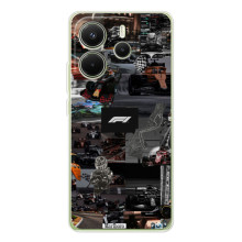 Чехол Формула1 на Xiaomi Redmi Note 14 4G – Коллаж Ф1