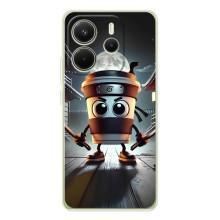 Чохол з мемом Тралалело тралала на Xiaomi Redmi Note 14 4G (Капучіно асасіно)